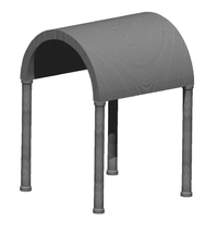 B&oacute;veda de ca&ntilde;&oacute;n sobre pilares